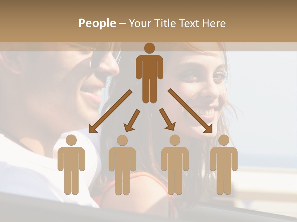 A Man And A Little Girl In A Car Looking Out The Window PowerPoint Template