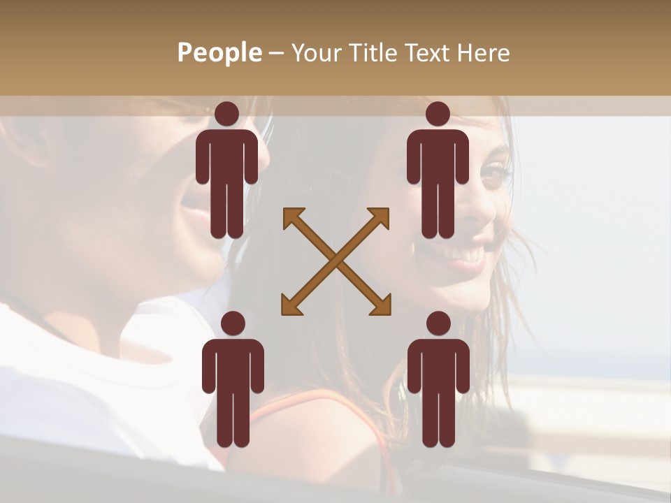 A Man And A Little Girl In A Car Looking Out The Window PowerPoint Template