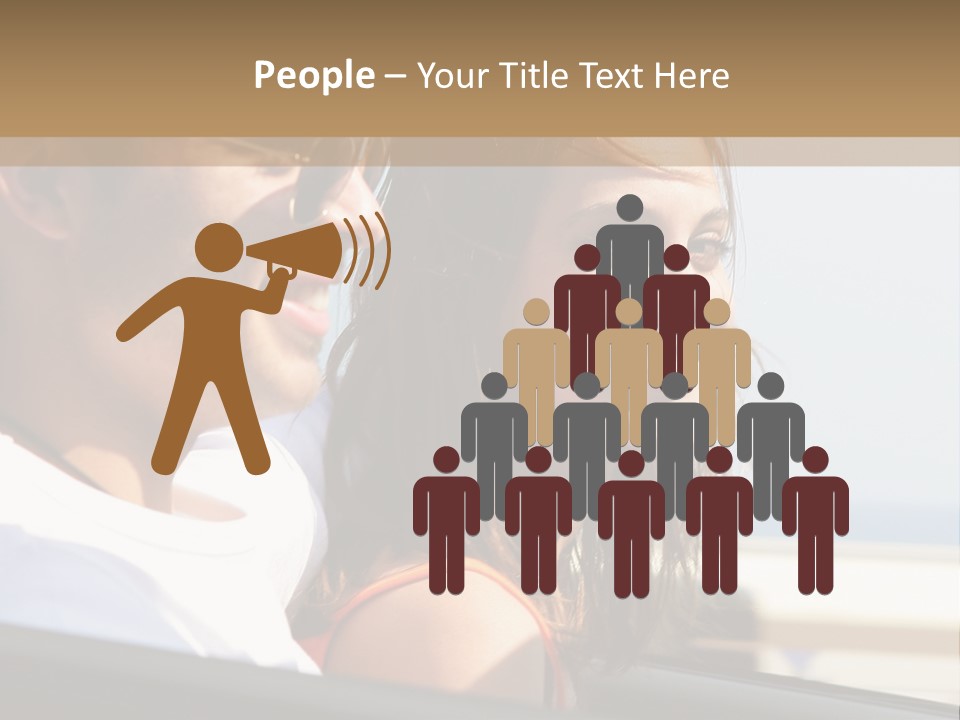 A Man And A Little Girl In A Car Looking Out The Window PowerPoint Template