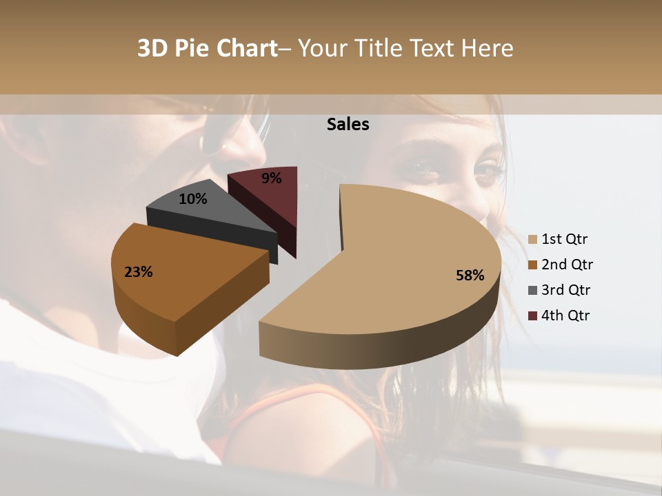 A Man And A Little Girl In A Car Looking Out The Window PowerPoint Template
