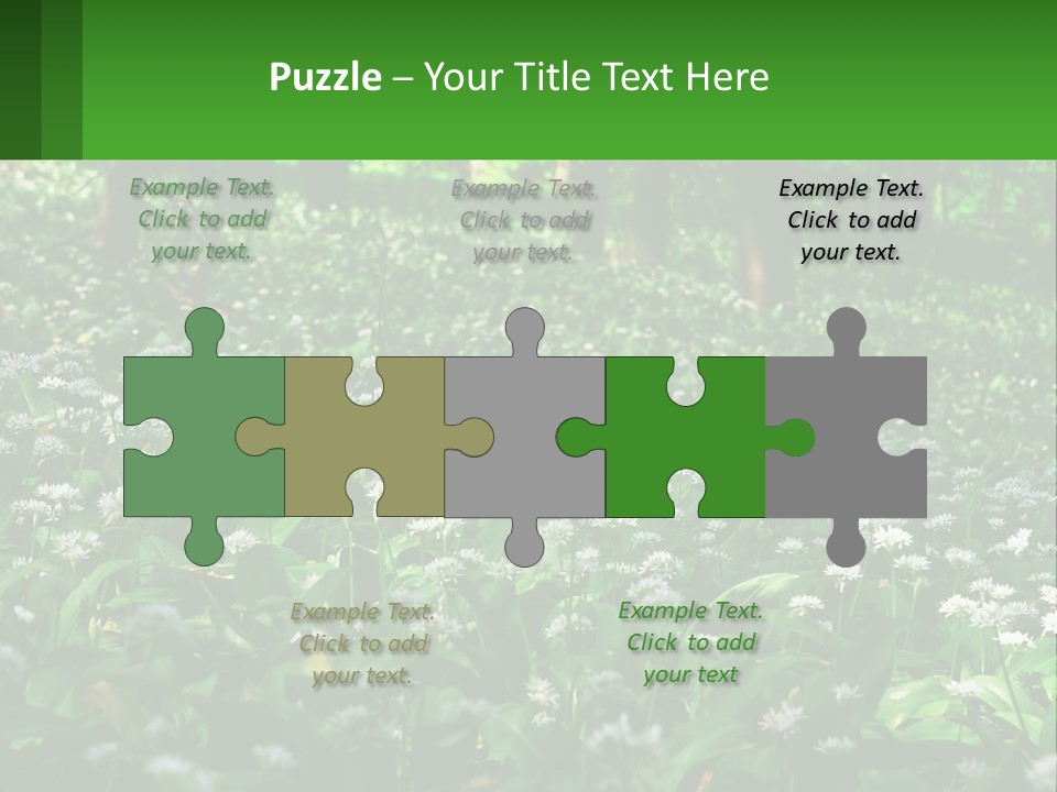 A Field Full Of White Flowers With Trees In The Background PowerPoint Template