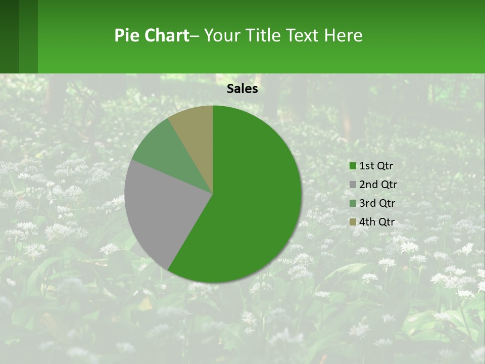 A Field Full Of White Flowers With Trees In The Background PowerPoint Template