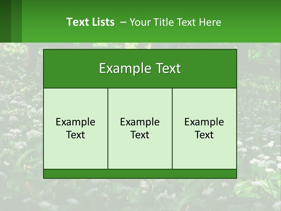 A Field Full Of White Flowers With Trees In The Background PowerPoint Template