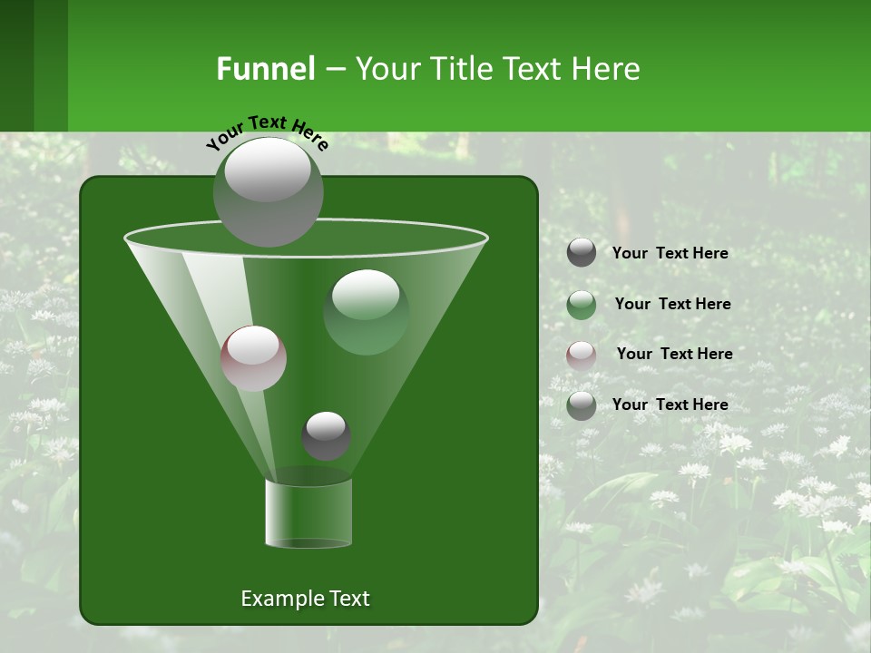 A Field Full Of White Flowers With Trees In The Background PowerPoint Template
