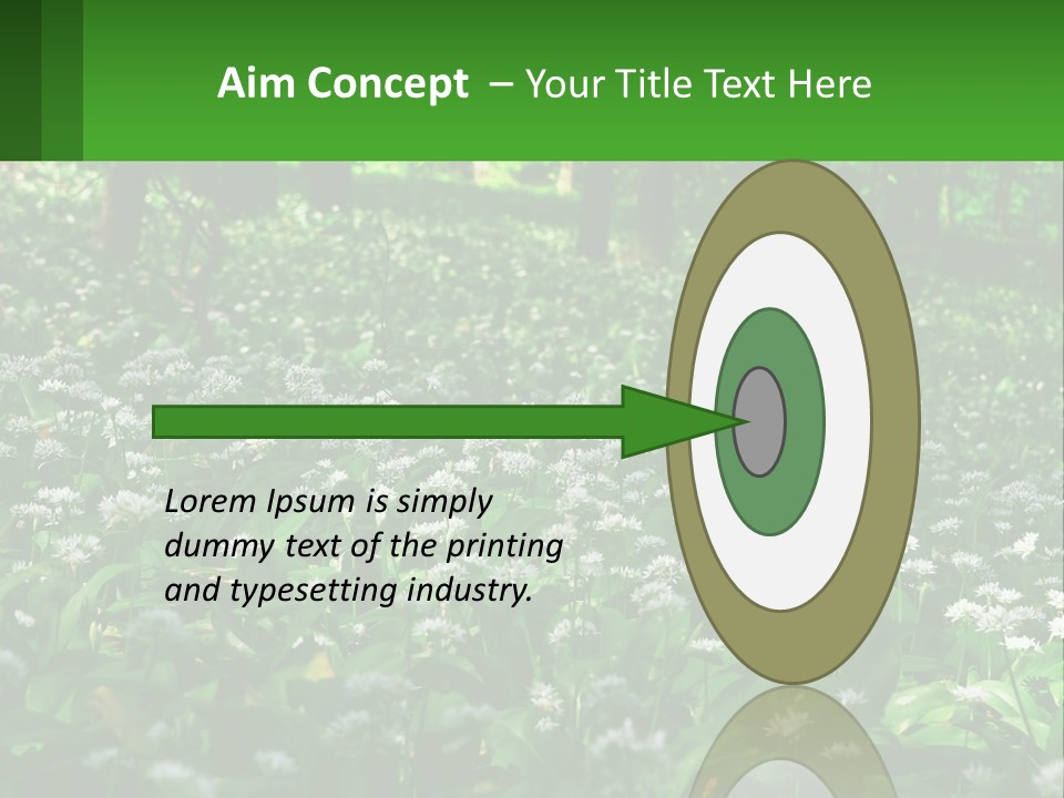 A Field Full Of White Flowers With Trees In The Background PowerPoint Template