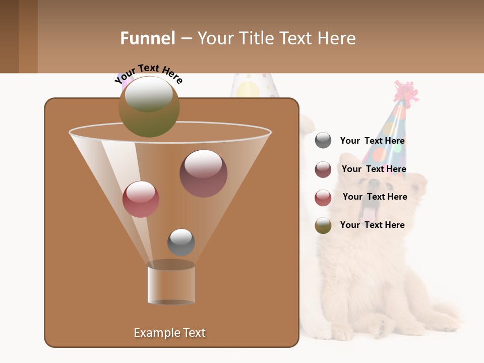 A Group Of Dogs Wearing Party Hats PowerPoint Template