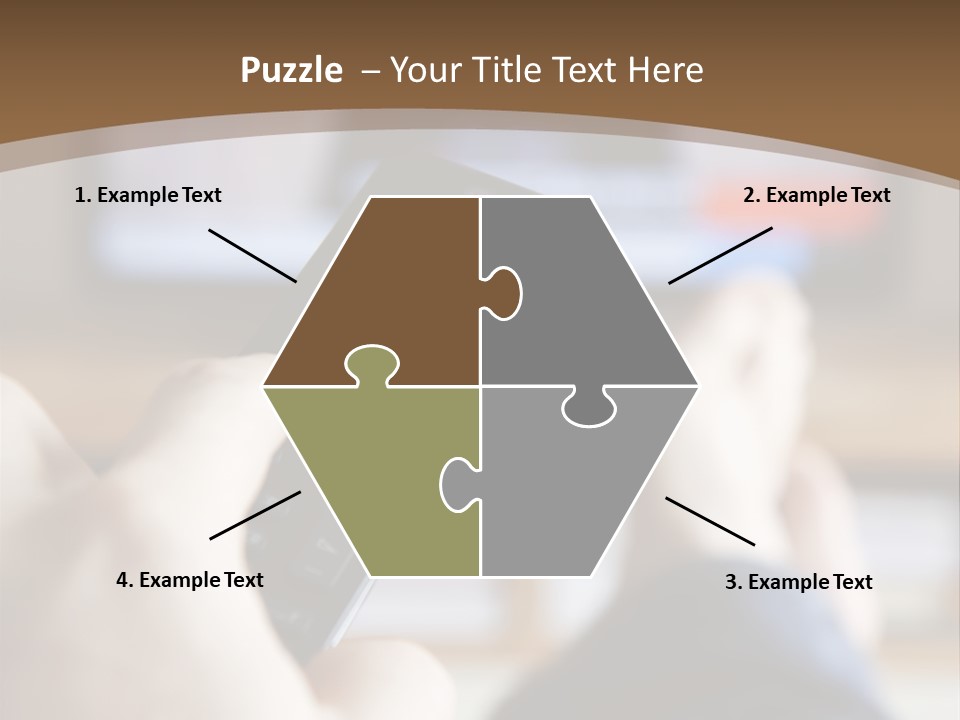 A Person Holding A Remote Control In Front Of A Television PowerPoint Template