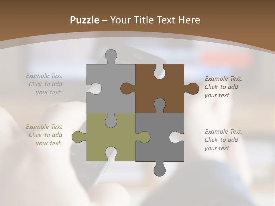 A Person Holding A Remote Control In Front Of A Television PowerPoint Template