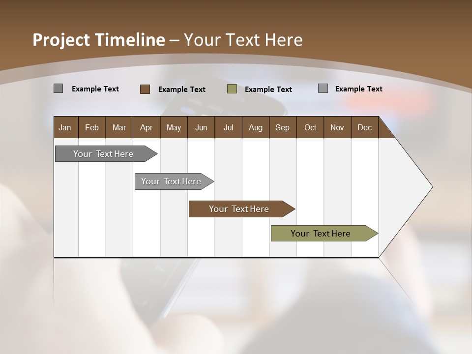 A Person Holding A Remote Control In Front Of A Television PowerPoint Template