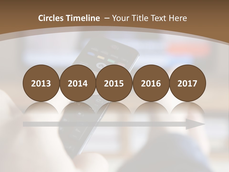 A Person Holding A Remote Control In Front Of A Television PowerPoint Template