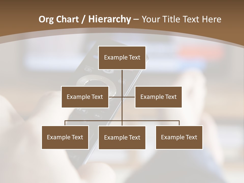 A Person Holding A Remote Control In Front Of A Television PowerPoint Template