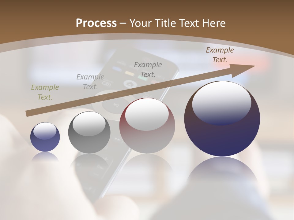 A Person Holding A Remote Control In Front Of A Television PowerPoint Template