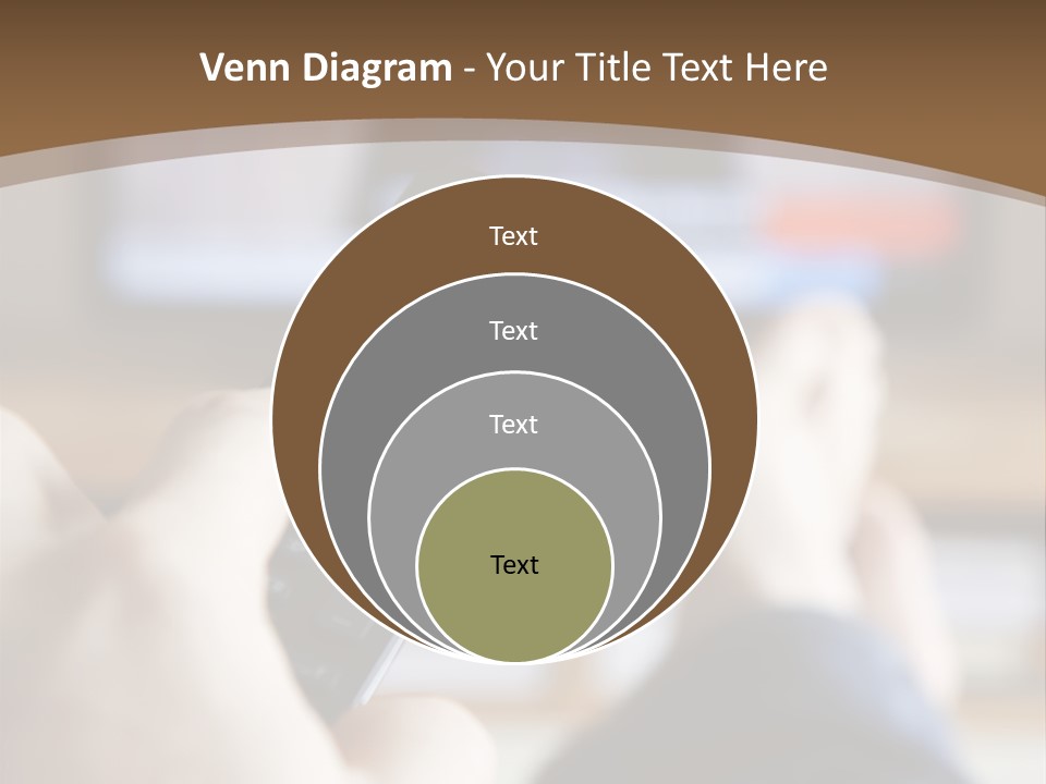 A Person Holding A Remote Control In Front Of A Television PowerPoint Template