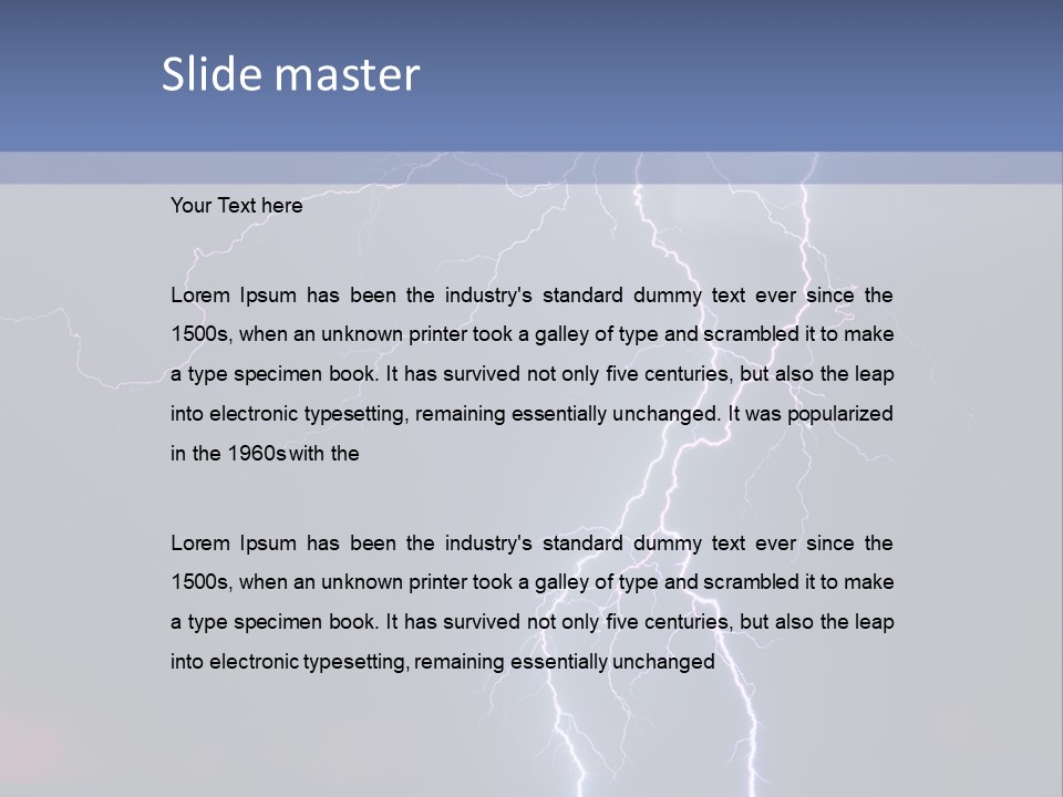 Thunderstorm In The City PowerPoint Template