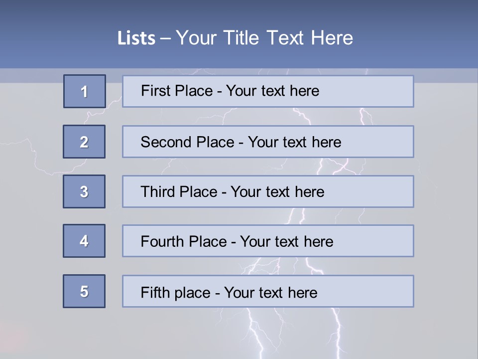 Thunderstorm In The City PowerPoint Template