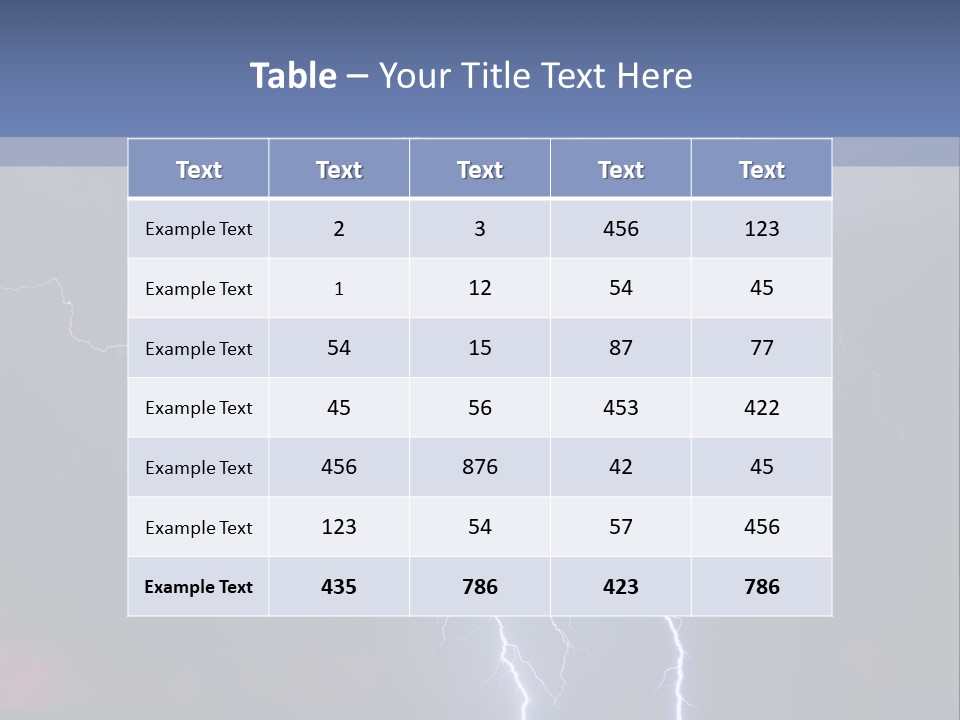 Thunderstorm In The City PowerPoint Template