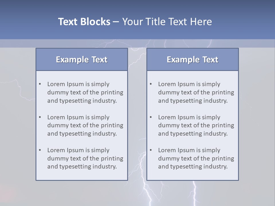 Thunderstorm In The City PowerPoint Template