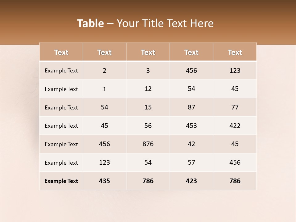 A Close Up Of A Purple Eye With A Brown Background PowerPoint Template