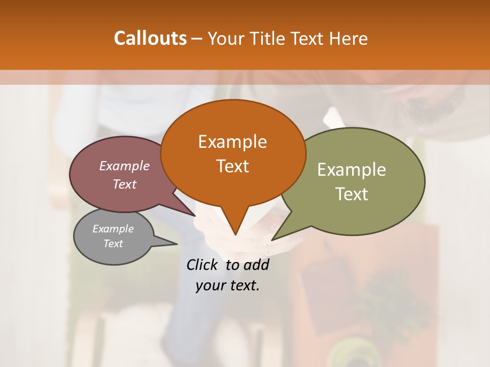 A Man And Woman Sitting On A Couch In A Living Room PowerPoint Template