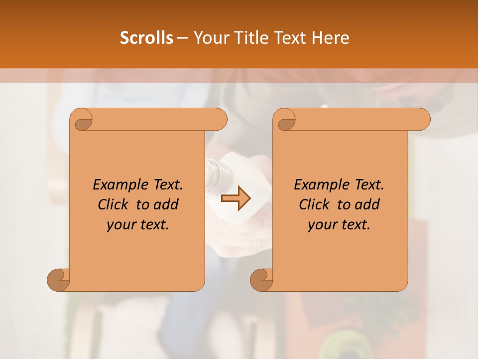 A Man And Woman Sitting On A Couch In A Living Room PowerPoint Template