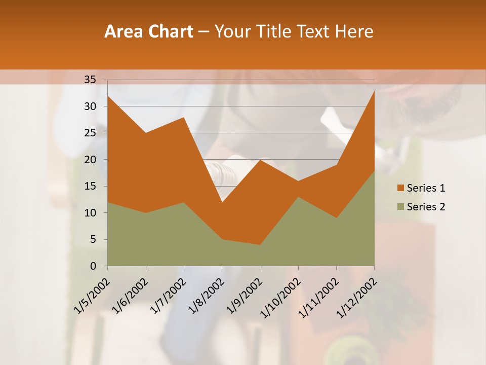 A Man And Woman Sitting On A Couch In A Living Room PowerPoint Template