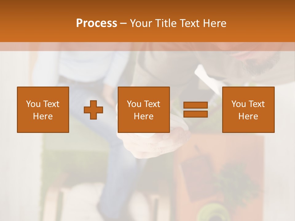 A Man And Woman Sitting On A Couch In A Living Room PowerPoint Template