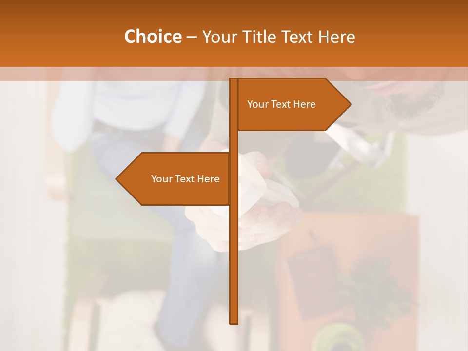 A Man And Woman Sitting On A Couch In A Living Room PowerPoint Template