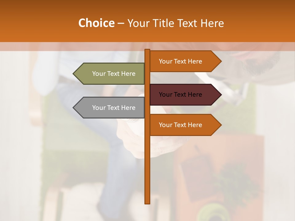 A Man And Woman Sitting On A Couch In A Living Room PowerPoint Template