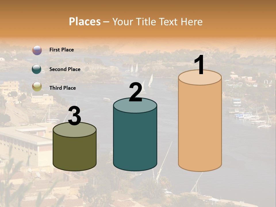 A Large Body Of Water Surrounded By Mountains PowerPoint Template