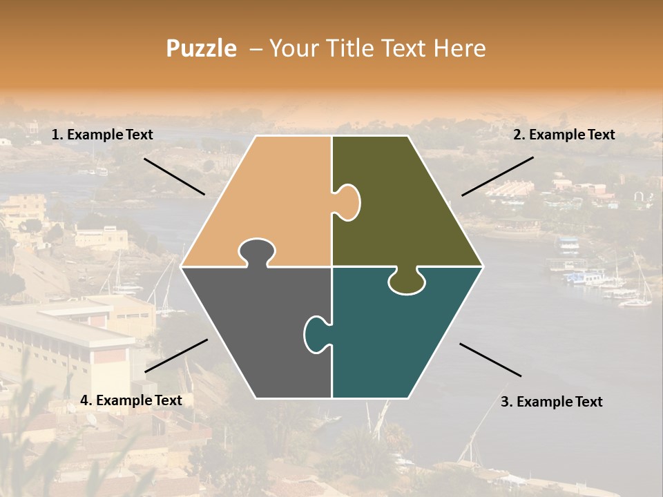 A Large Body Of Water Surrounded By Mountains PowerPoint Template