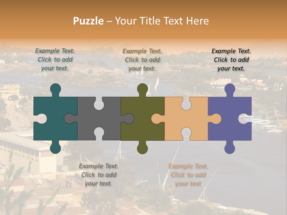 A Large Body Of Water Surrounded By Mountains PowerPoint Template