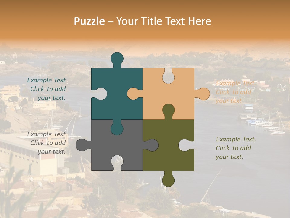 A Large Body Of Water Surrounded By Mountains PowerPoint Template