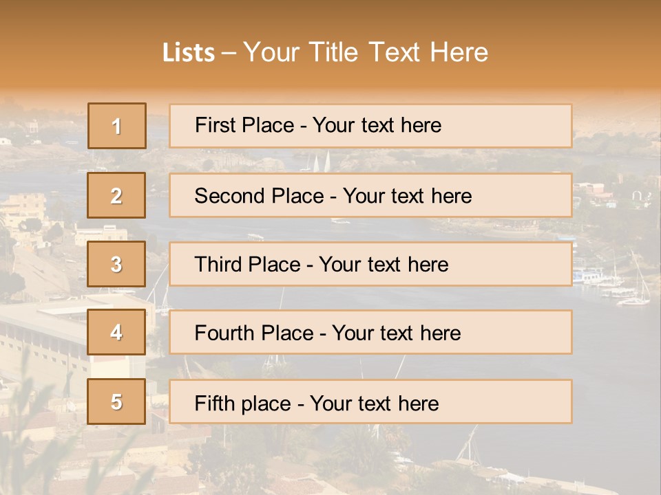 A Large Body Of Water Surrounded By Mountains PowerPoint Template