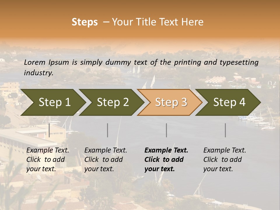 A Large Body Of Water Surrounded By Mountains PowerPoint Template