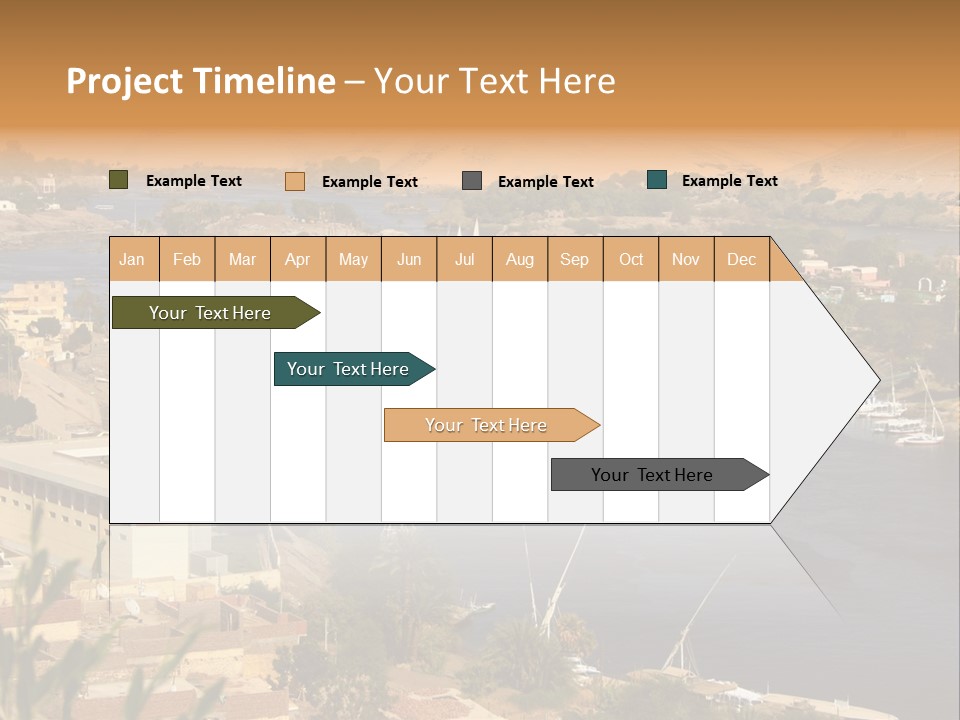 A Large Body Of Water Surrounded By Mountains PowerPoint Template