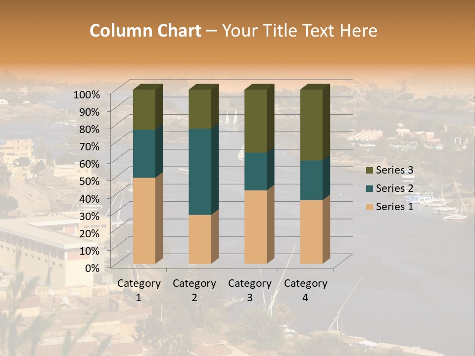 A Large Body Of Water Surrounded By Mountains PowerPoint Template
