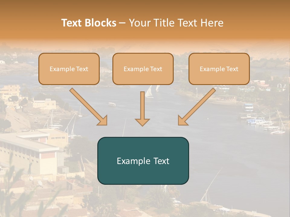 A Large Body Of Water Surrounded By Mountains PowerPoint Template