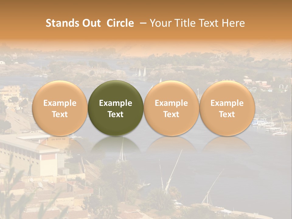 A Large Body Of Water Surrounded By Mountains PowerPoint Template