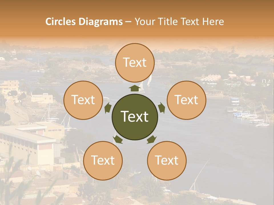 A Large Body Of Water Surrounded By Mountains PowerPoint Template