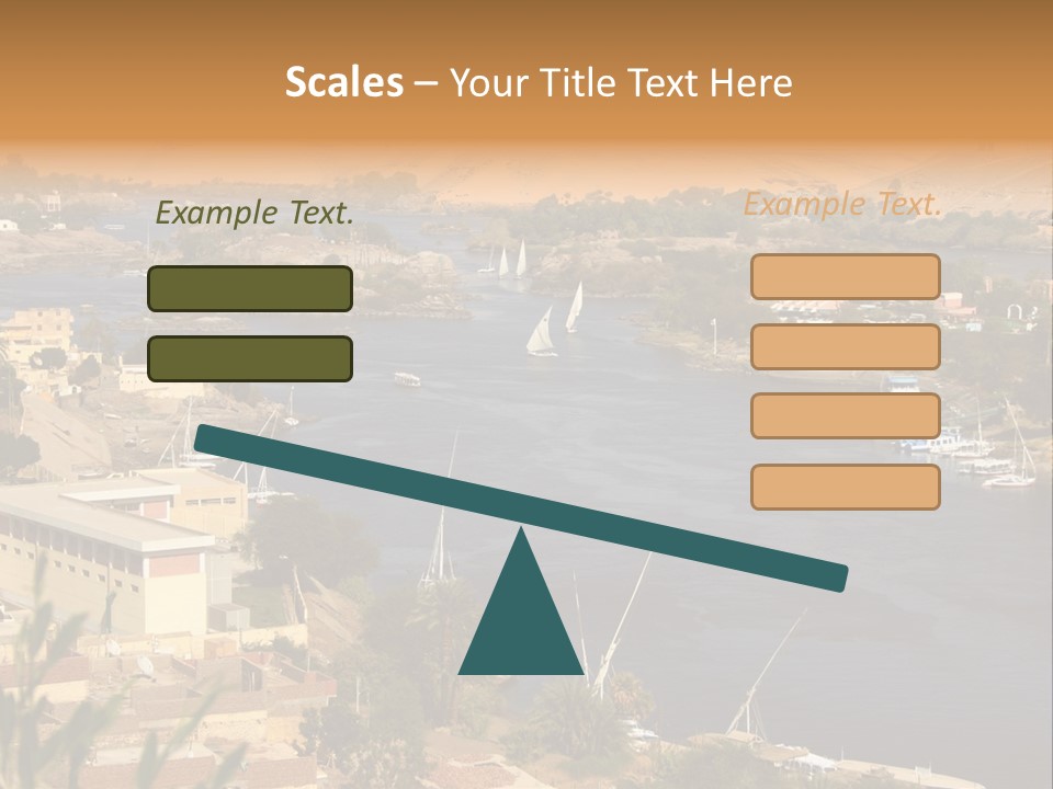 A Large Body Of Water Surrounded By Mountains PowerPoint Template