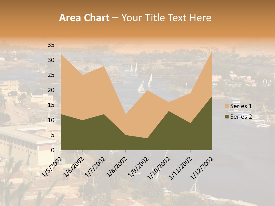 A Large Body Of Water Surrounded By Mountains PowerPoint Template