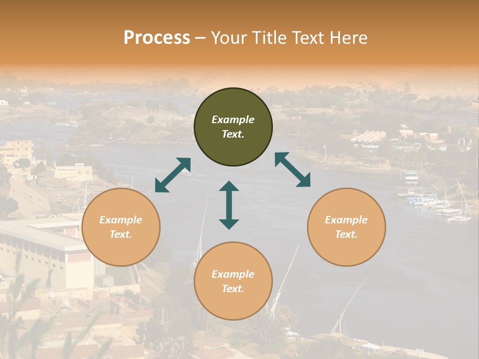 A Large Body Of Water Surrounded By Mountains PowerPoint Template