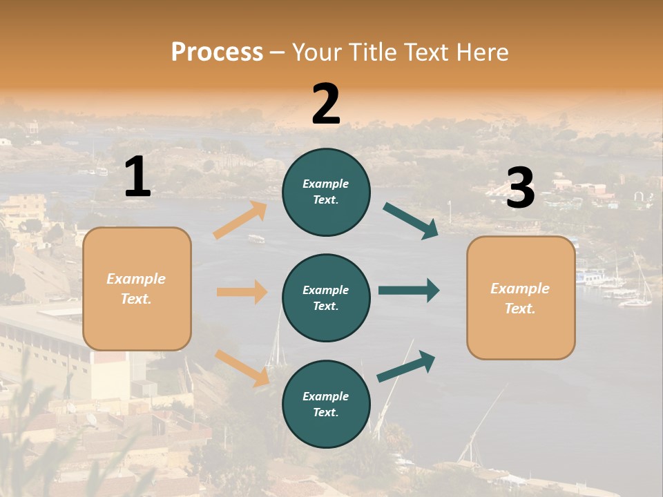 A Large Body Of Water Surrounded By Mountains PowerPoint Template