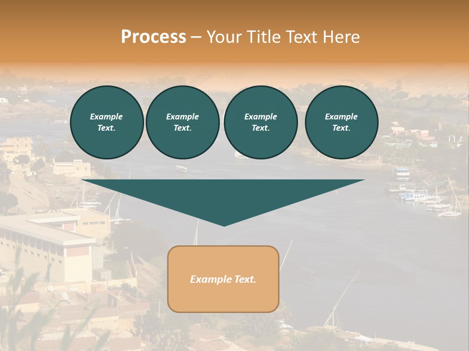 A Large Body Of Water Surrounded By Mountains PowerPoint Template