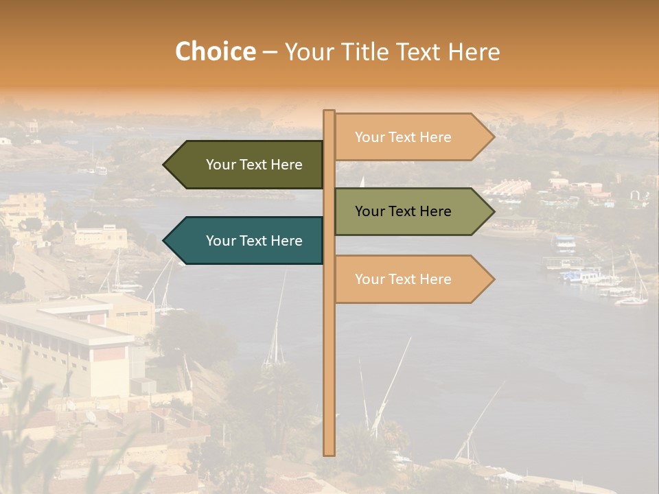 A Large Body Of Water Surrounded By Mountains PowerPoint Template