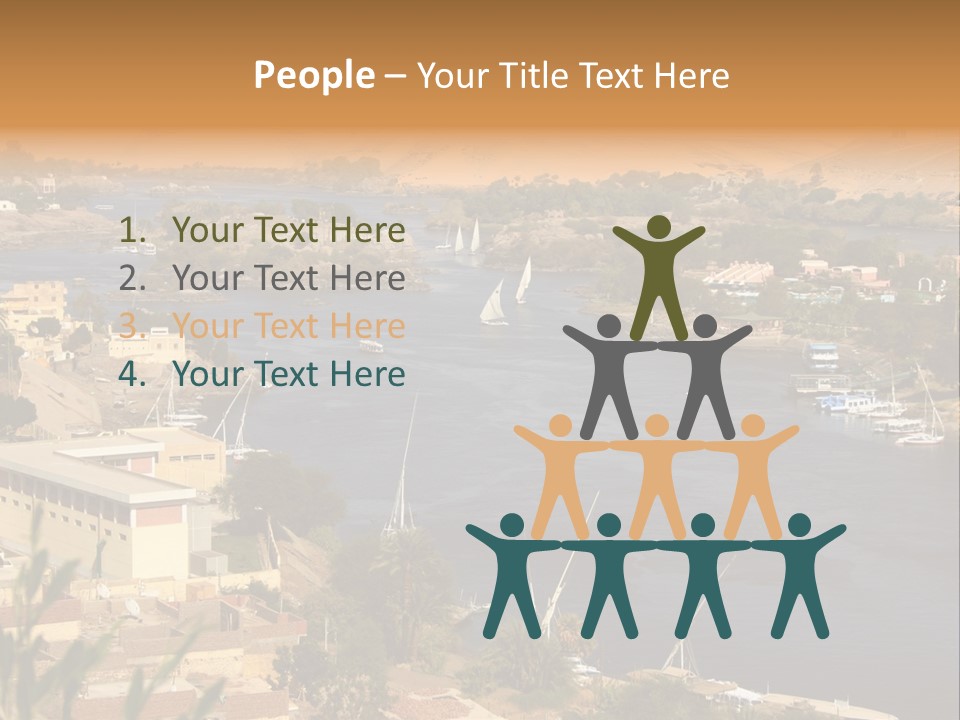 A Large Body Of Water Surrounded By Mountains PowerPoint Template