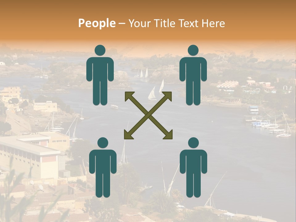 A Large Body Of Water Surrounded By Mountains PowerPoint Template