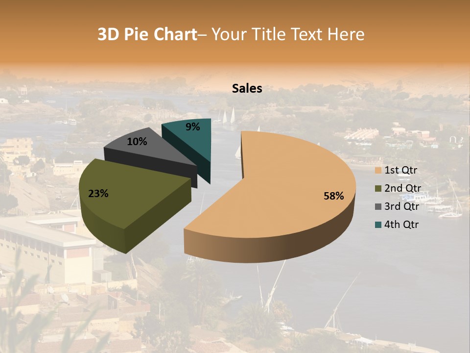 A Large Body Of Water Surrounded By Mountains PowerPoint Template