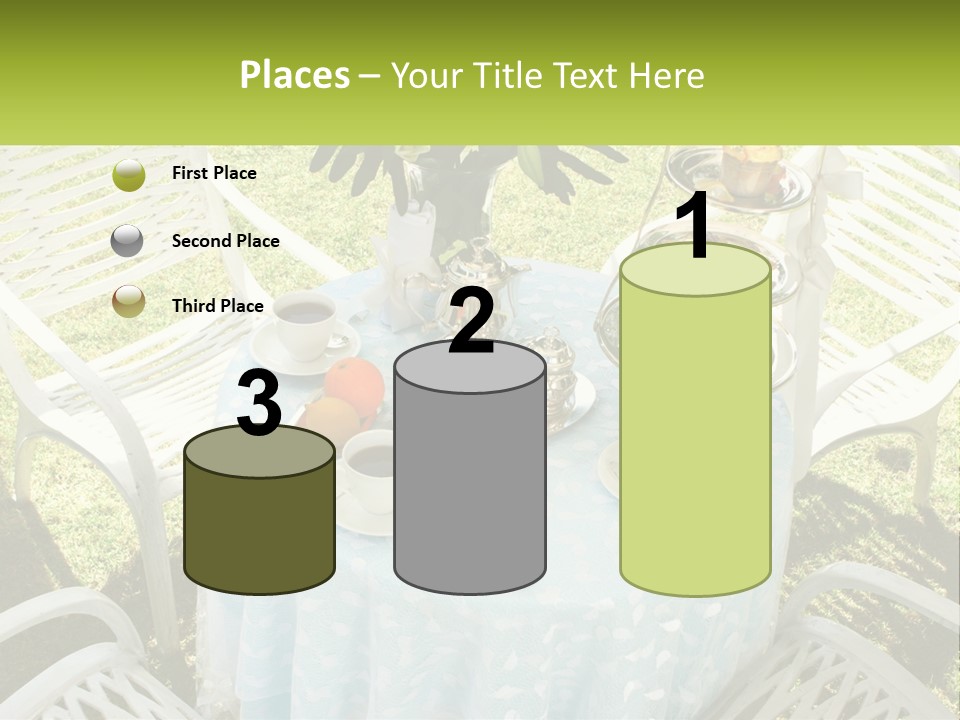 A Table Topped With Plates Of Food And Cups Of Coffee PowerPoint Template