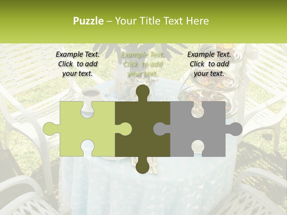 A Table Topped With Plates Of Food And Cups Of Coffee PowerPoint Template